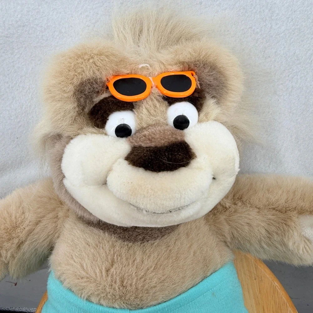 Vintage Talking Bubba Tyco with Orange Sunglasses & Teal Trunks Stuffed Animal